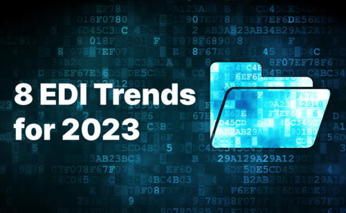 A folder of 8 edi trends for 2023