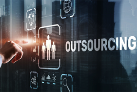 Business person selecting EDI outsourcing